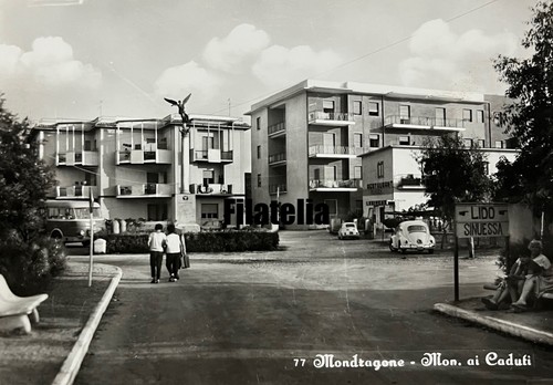 Cartolina mondragone monumento - cartolina,