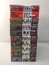 Lotto 10x Soldatini MiniArt British German U.S. Soldiers Civilians 1/35-C29