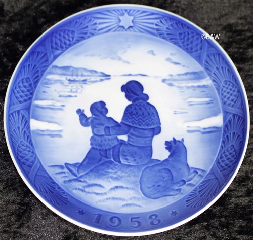 1958 royal copenhagen piatto - royal,