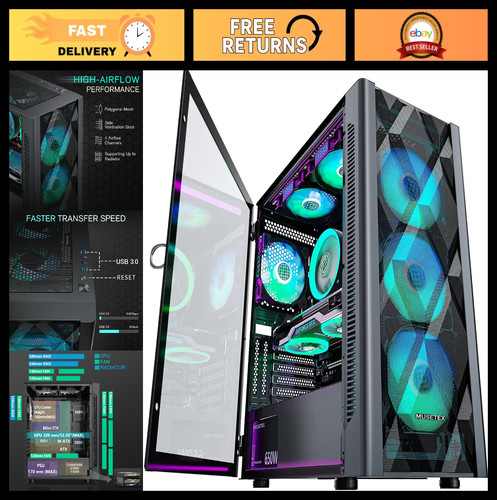 Custodia gaming rgb con 6 - custodia,