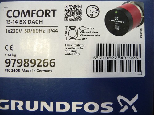 Grundfos comfort 14 - up, bx