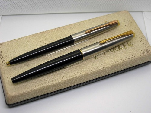 Set parker acciaio oro - e,
