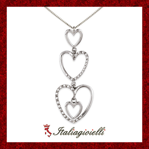 Collana trilogy cuori donna - trilogy,