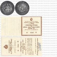 #0085]  SAN  MARINO 1972- MEDAGLIA ARGENTO ANTICHI SIGILLI DELLO STATO mm. 31,4