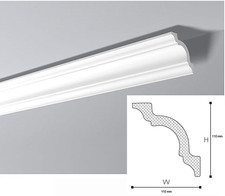 10 CORNICI IN POLISTIROLO TAGLIATE PER INTERNI DECORAZIONI CASA MM 110 x 110 