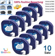 Nastro per scrittura 91221 Dymo Letra Tag Band per LT-100T LT-100H XR XM bianco 12 mm 1/2"