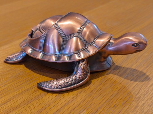 Metal sea turtle ornament - turtle,