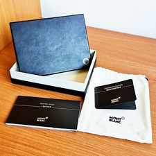scatola per portafogli portachiavi MONTBLANC wallet box case manuale card holder