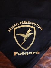 Fazzoletto Nero-foulard,FOLGORE, PARACADUTISTI. In Cotone