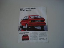 advertising Pubblicità 1984 OPEL KADETT GSi