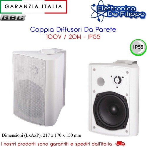 Coppia casse parete 100v - casse,