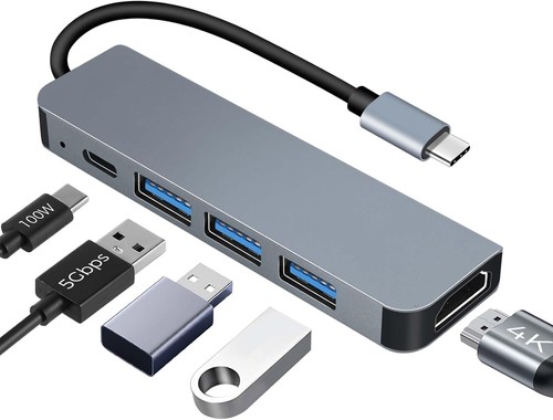 Hub usb hdmi 100w - pd, in