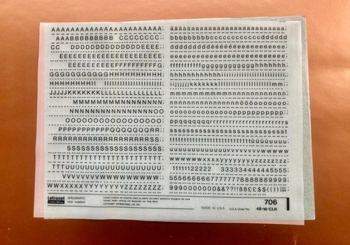 Letraset 706 - letraset,