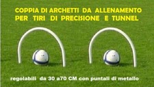 2 Archetti Tunnel porta tiri precisione calcio hockey prato arco da  30-70 CM