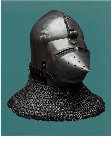 Elmetto bascinet teschio - bascinet,