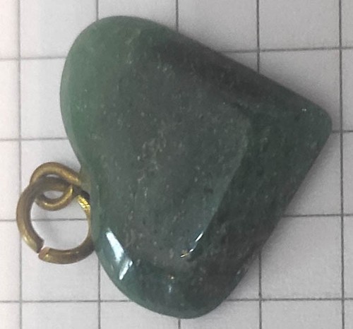 Ciondolo cuore avventurina - cuore, in