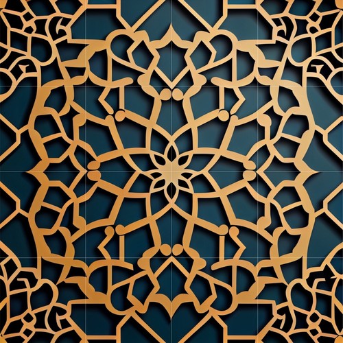 Pannello ceramica mosaico - , di