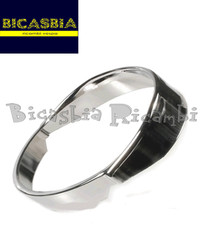 3663 - GHIERA CORNICE FARO CROMATA FERRO FANALE ANTERIORE VESPA 50 125 PK S XL