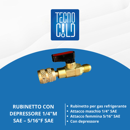 Rubinetto per gas refrigerante - per,