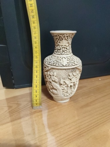 Vaso cinese inciso vintage - cinese,