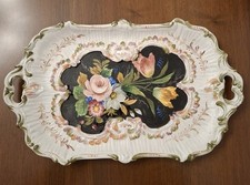 Vassoio decorato vintage