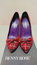 Original DENNY ROSE décolleté tartan size EU 39- Décolleté DENNY ROSE numero 39