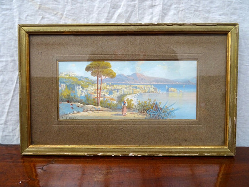 Gouache napoletana firmata - napoletana,