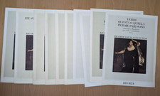 Lotto 10 Spartiti Musicali Ricordi Vocali Collection  pezzi vari classici