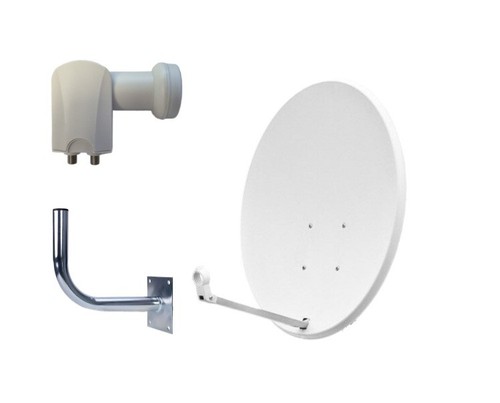 Piatto satellitare bianco 80cm - piatto,