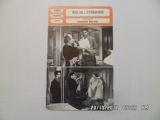 CARTE FICHE CINEMA 1953 RUE DE