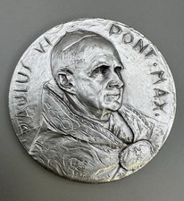 Medaglia Vintage 1963 Vaticano Papa Paolo VI Pont Max 1963 Visita Nazioni Unite 