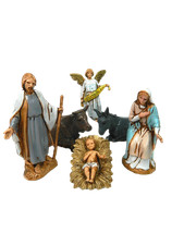 Natività 6 PZ Landi Moranduzzo Cm 6,5 - Sacra Famiglia Pastori Presepe
