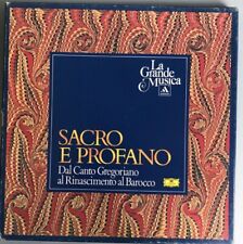 Vinili 33 giri - La Grande Musica - Vol. 1 - Sacro e profano 4 LP - Mondadori 