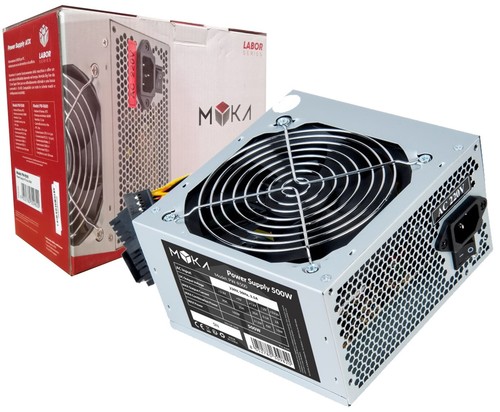 Alimentatore myka 500w - myka, ventola