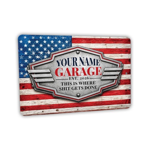 Insegna personalizzata garage - insegna,