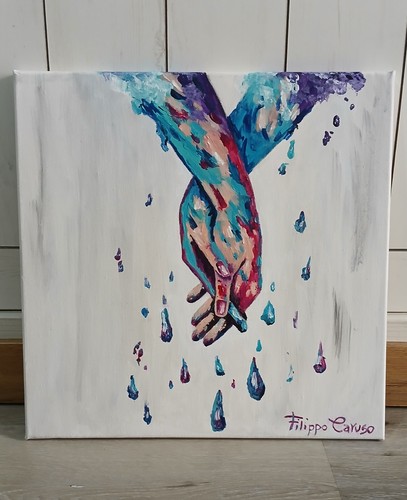 Quadro dipinto mano - a,