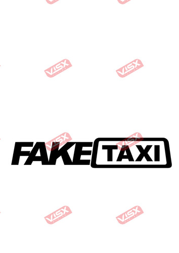 Fake taxi car vinyl - car, sticker