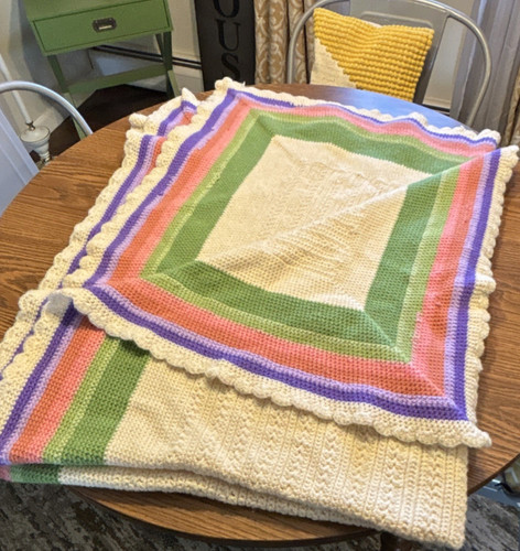 Coperta afgana vintage - fatta, a