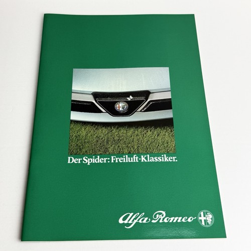 Alfa romeo spider - alfa, brochure