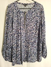 Maglia plissettata Roz Ali-blu