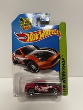 Hot Wheels 2014 NISSAN 370Z ROSSO #249/250 HW OFFICINA-PERFORMANCE 1:64 PR5 raggi