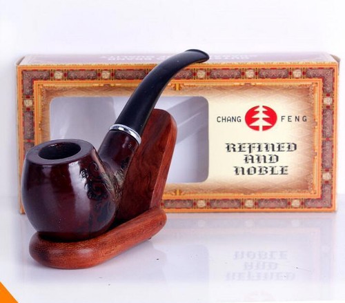 Wood smoking pipe - pipe, removable