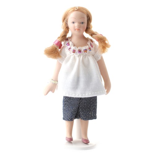 Bambola bambina con - , capelli