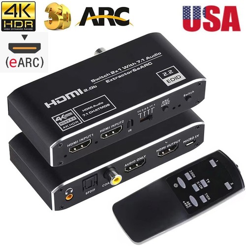 2x1 hdmi switch earc - 2x1, 4k