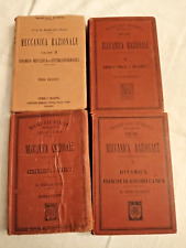 LOTTO DI 4 MANUALI HOEPLI MECCANICA RAZIONALE BUONE CONDIZIONI COME IN FOTO