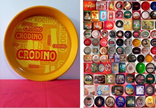 Vassoio pubblicitario latta - pubblicitario, in
