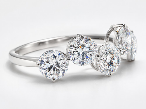 Anello con diamanti - , 2,14