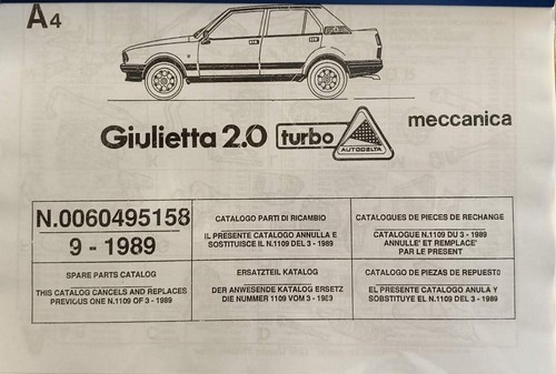 Catalogo manuale ricambi - manuale,