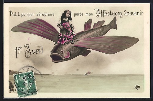 Ragazza pesce volante - un,