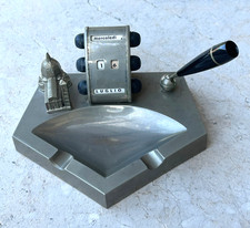 CALENDARIO PERPETUO DA SCRIVANIA CON PORTAPENNE DUOMO FIRENZE '40-'50 VINTAGE